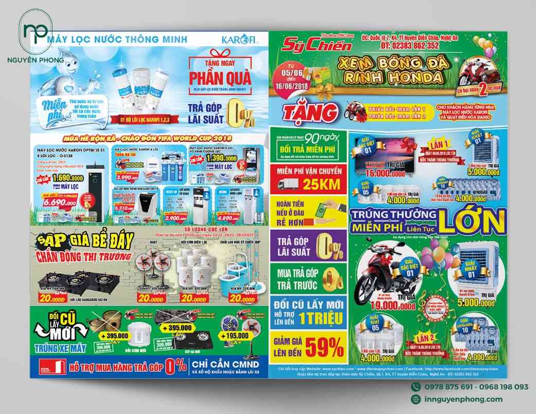 in tờ rơi điện máy giúp thúc đẩy mua hàng